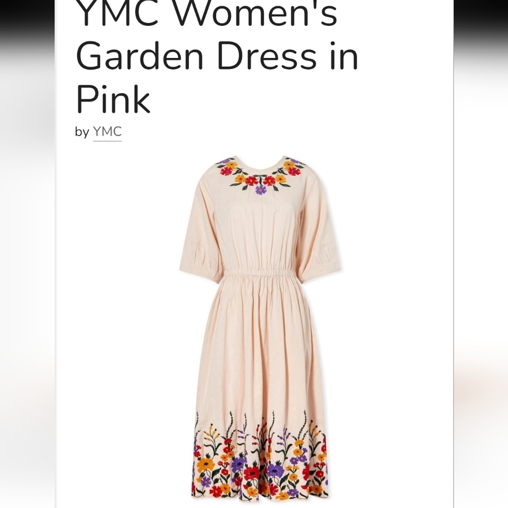 YMC Women's Garden Dress in Pink